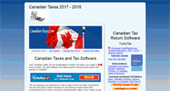 Desktop Screenshot of canadian-taxes.com