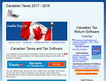 Tablet Screenshot of canadian-taxes.com